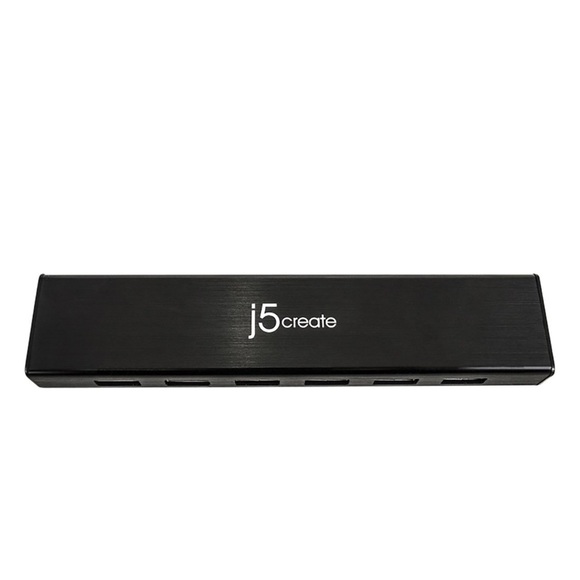 j5create USB 3.0 7-PORT HUB - BLACK - Model: JUH377 - Picture 5 of 6